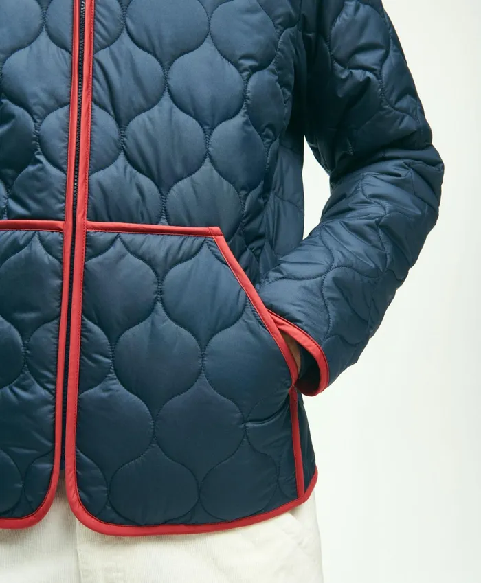 Men Quilted Liner Jacket Navy Brooks Brothers Coats and Jackets