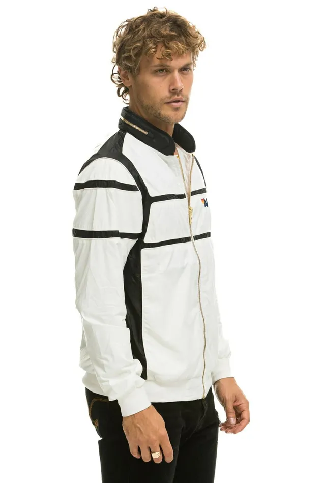 Men RACER JACKET 8211 WHITE Aviator Nation Outerwear Men RACER JACKET 8211 WHITE Aviator Nation Outerwear