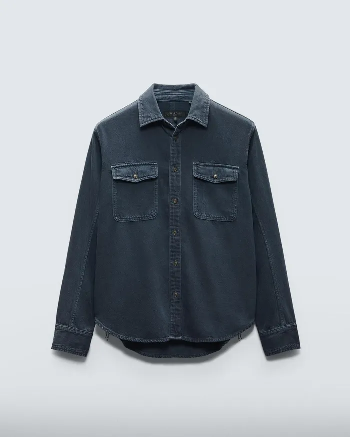 Men Rag and Bone Shirts Featherweight Denim Engineered Jack Shirt Minna Men Rag and Bone Shirts Featherweight Denim Engineered Jack Shirt Minna