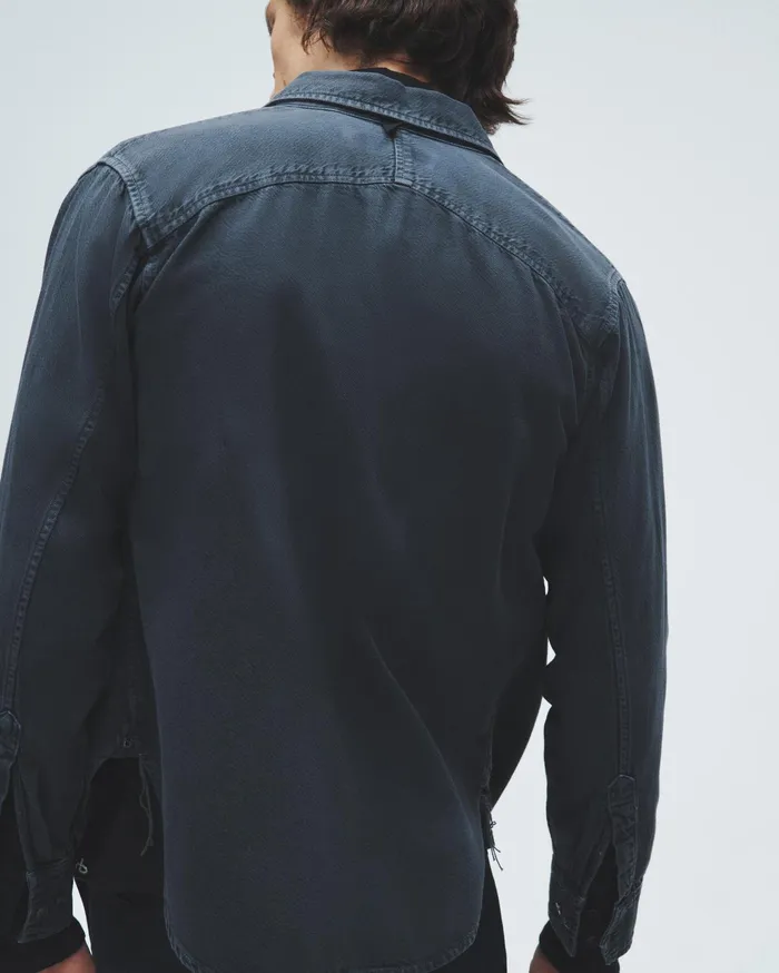 Men Rag and Bone Shirts Featherweight Denim Engineered Jack Shirt Minna Men Rag and Bone Shirts Featherweight Denim Engineered Jack Shirt Minna