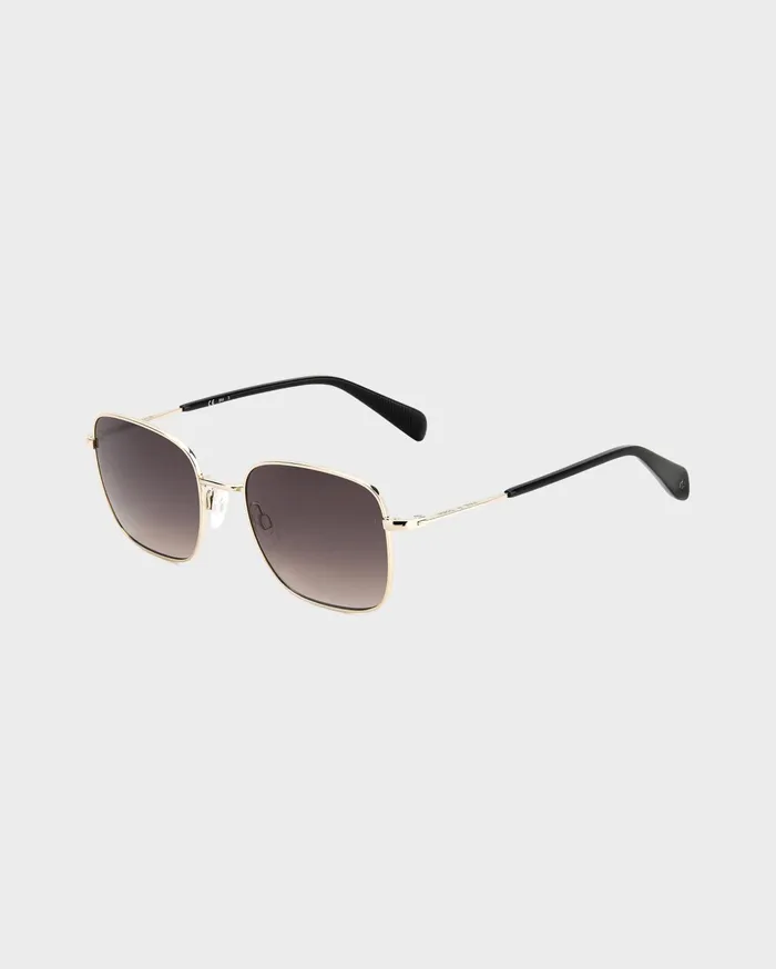 Men Rag and Bone Sunglasses Gold Breton Square Sunglasses Rag and Bone Gold Breton Square Sunglasses