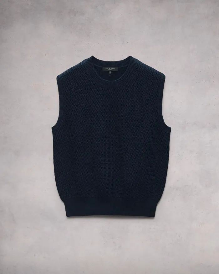 Men Rag and Bone Sweaters Karson Cotton Sweater Vest Salute Men Rag and Bone Sweaters Karson Cotton Sweater Vest Salute