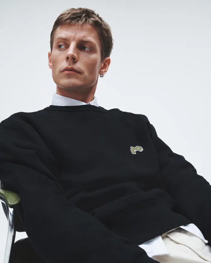 Men Rag and Bone Sweatshirts RB Monster Cotton Sweatshirt Black Men Rag and Bone Sweatshirts RB Monster Cotton Sweatshirt Black