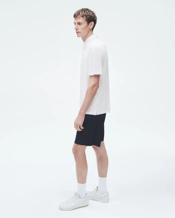 Men Rag and Bone TShirts Pursuit Tech Jersey Polo White Men Rag and Bone TShirts Pursuit Tech Jersey Polo White
