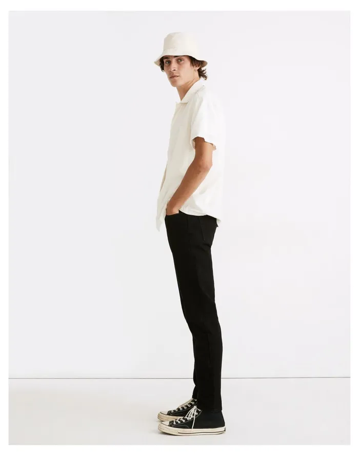 Men Relaxed Taper Jeans In Saturated Black Wash Black Madewell Jeans Men Relaxed Taper Jeans In Saturated Black Wash Black Madewell Jeans
