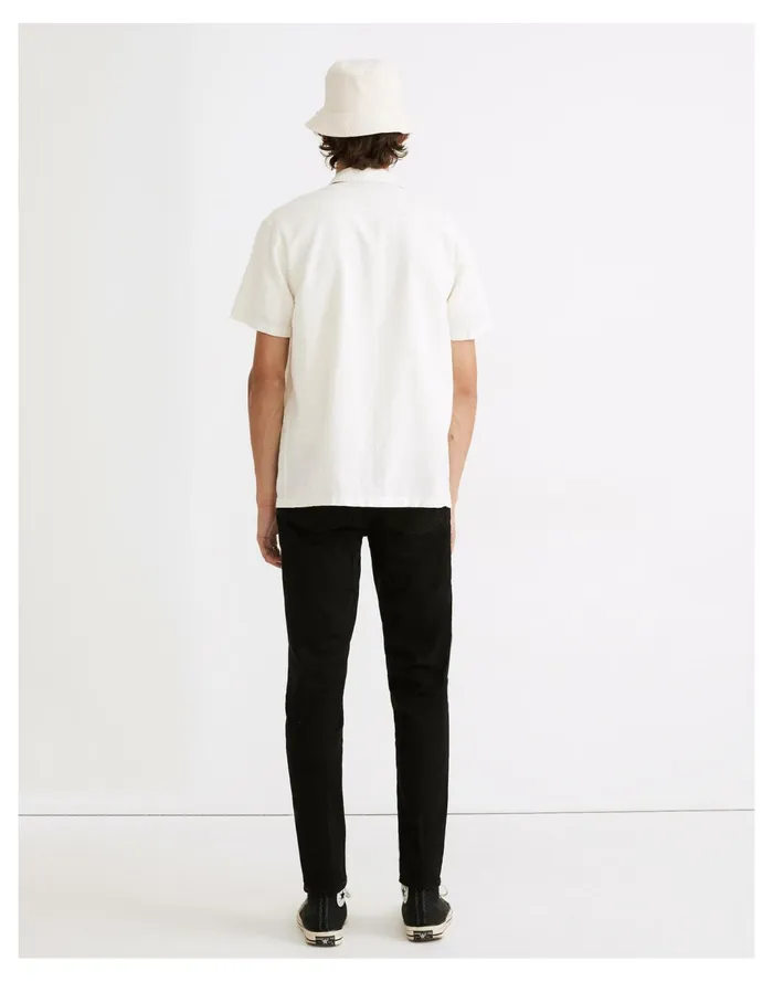 Men Relaxed Taper Jeans In Saturated Black Wash Black Madewell Jeans Men Relaxed Taper Jeans In Saturated Black Wash Black Madewell Jeans