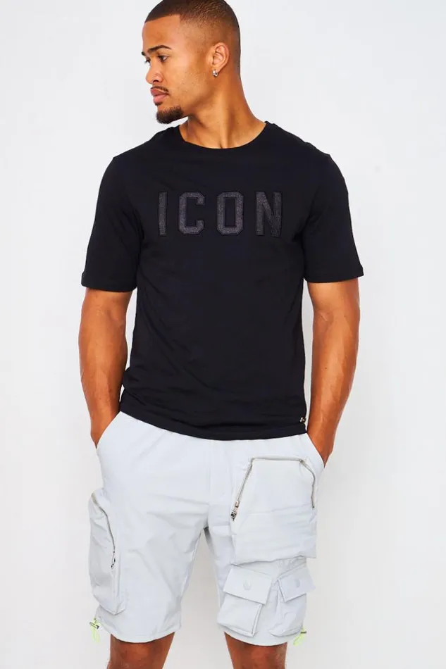 Men Shorts In Grey With 3d Pockets And Yellow Details Grey Brentiny Paris Shorts
