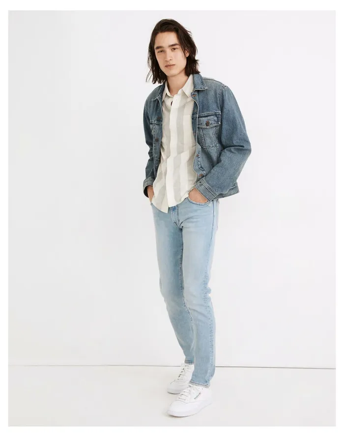 Men Skinny Authentic Flex Jeans In Keasler Wash Keasler Wash Madewell Jeans