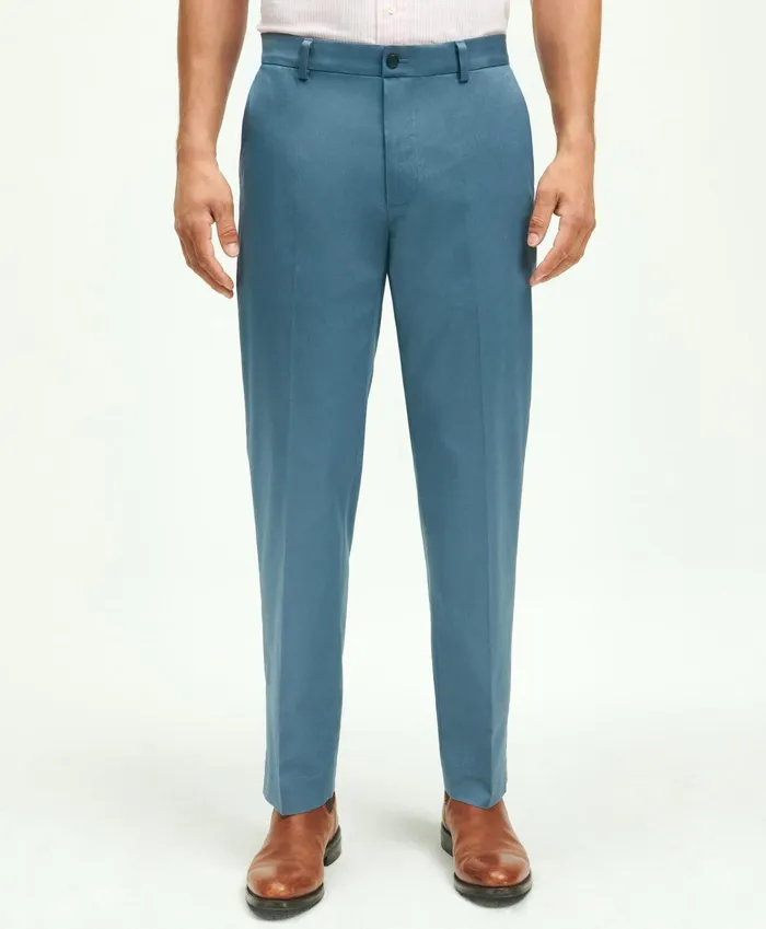 Men Slim Fit Stretch Cotton Advantage Chino Pants Blue Brooks Brothers Chinos and Casual Pants Men Slim Fit Stretch Cotton Advantage Chino Pants Blue Brooks Brothers Chinos and Casual Pants