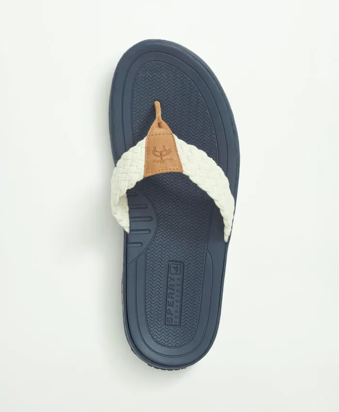 Men Sperry X Brooks Brothers Baitfish Sandal White Brooks Brothers Shoes