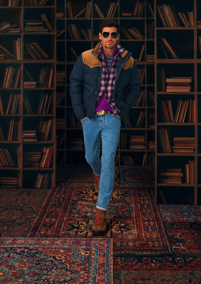 Men Straight Fit Denim Jeans Light Blue Brooks Brothers Chinos and Casual Pants