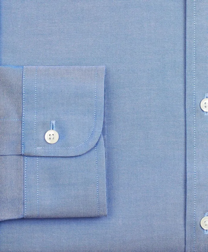Men Stretch Madison RelaxedFit Dress Shirt NonIron Pinpoint ButtonDown Collar Blue Brooks Brothers Dress Shirts