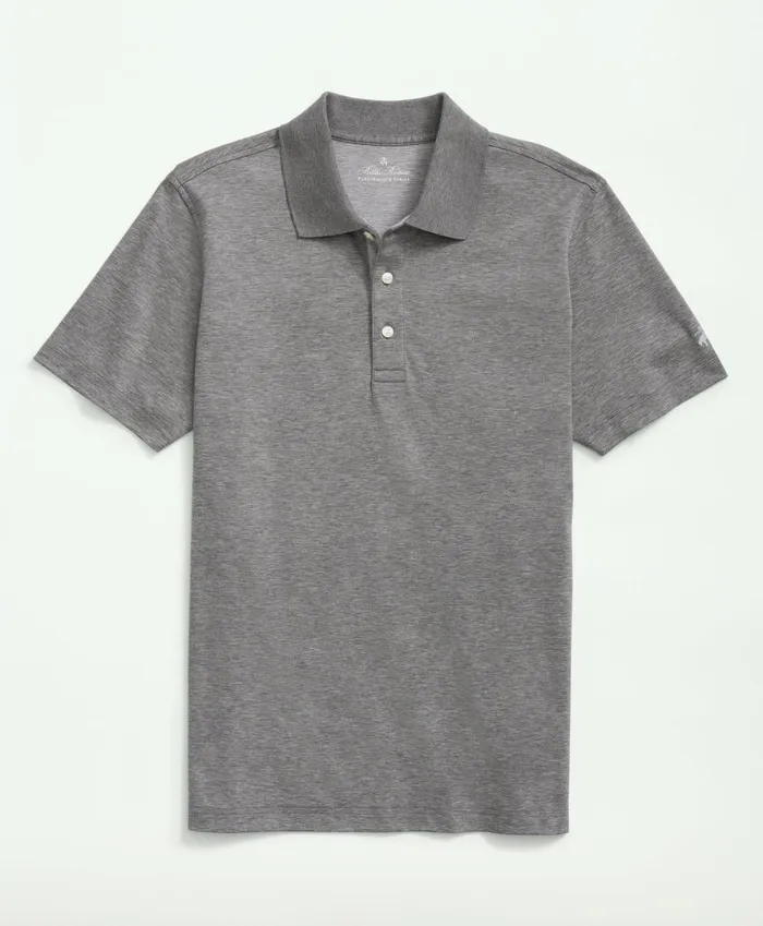 Men Supima Cotton Golf Polo Grey Brooks Brothers Polo and Rugby Shirts