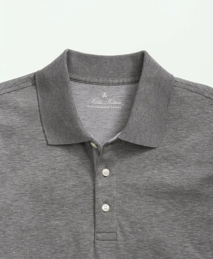 Men Supima Cotton Golf Polo Grey Brooks Brothers Polo and Rugby Shirts