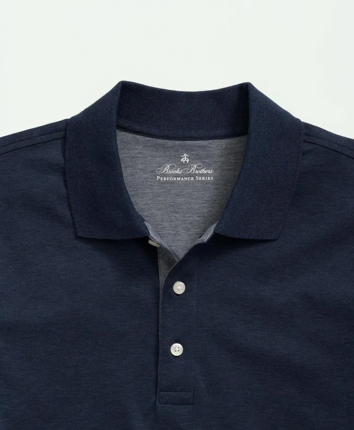 Men Supima Cotton Golf Polo Navy Brooks Brothers Polo and Rugby Shirts