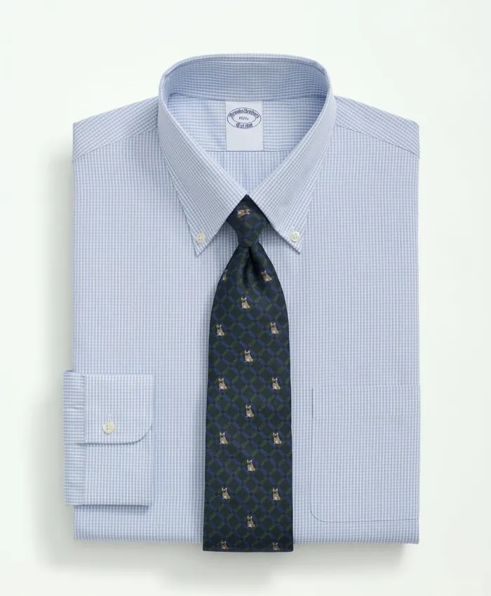 Men Supima Cotton Poplin Polo ButtonDown Collar Micro Checked Dress Shirt Light Blue Brooks Brothers Dress Shirts Men Supima Cotton Poplin Polo ButtonDown Collar Micro Checked Dress Shirt Light Blue Brooks Brothers Dress Shirts