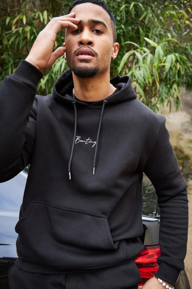 Men Sweat Capuche Noir Inscription Brentiny Black Brentiny Paris Sweatshirts and Pullovers Men Sweat Capuche Noir Inscription Brentiny Black Brentiny Paris Sweatshirts and Pullovers