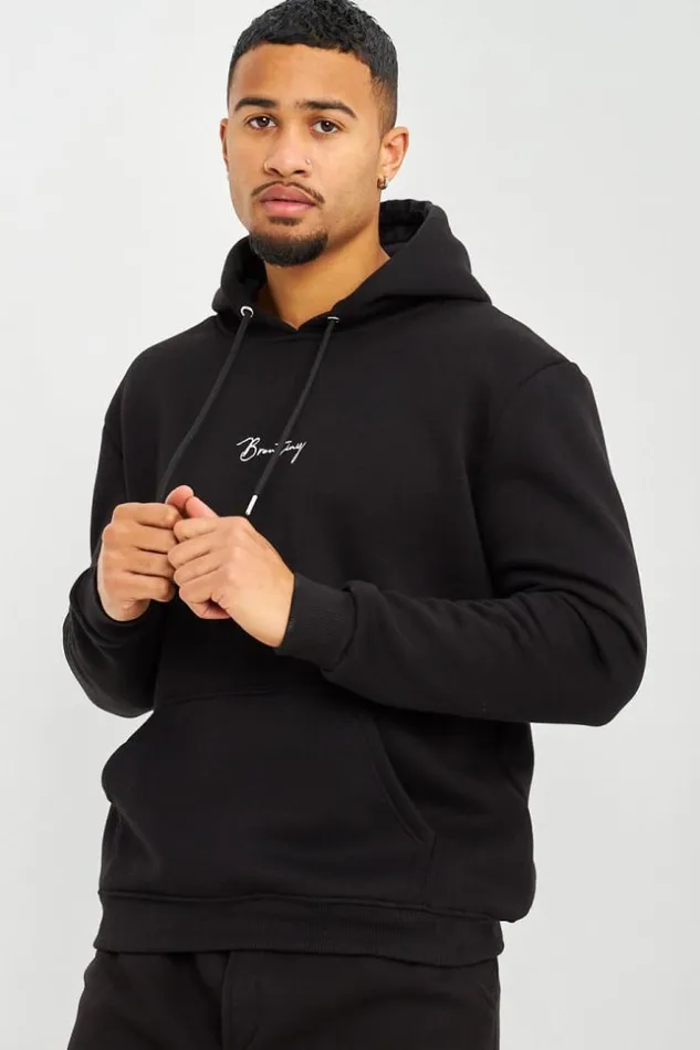 Men Sweat Capuche Noir Inscription Brentiny Black Brentiny Paris Sweatshirts and Pullovers Men Sweat Capuche Noir Inscription Brentiny Black Brentiny Paris Sweatshirts and Pullovers