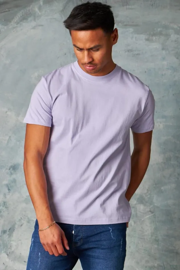 Men TShirt Basique Manches Courtes Violet Purple Brentiny Paris TShirts