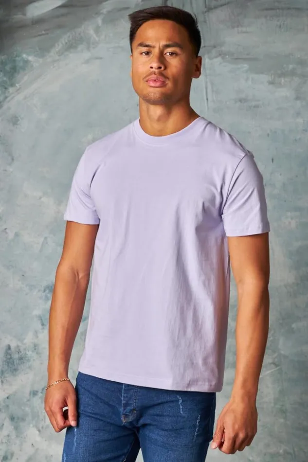 Men TShirt Basique Manches Courtes Violet Purple Brentiny Paris TShirts