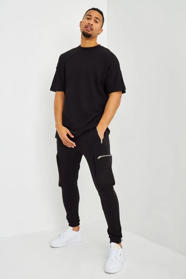 Men TShirt Oversize Noir Black Brentiny Paris TShirts