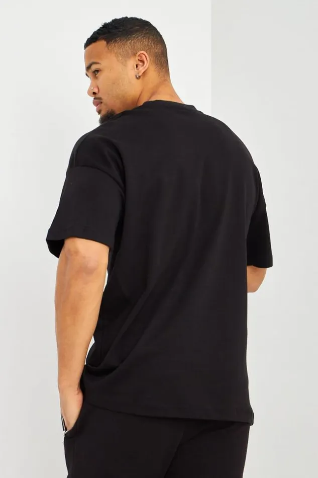Men TShirt Oversize Noir Black Brentiny Paris TShirts