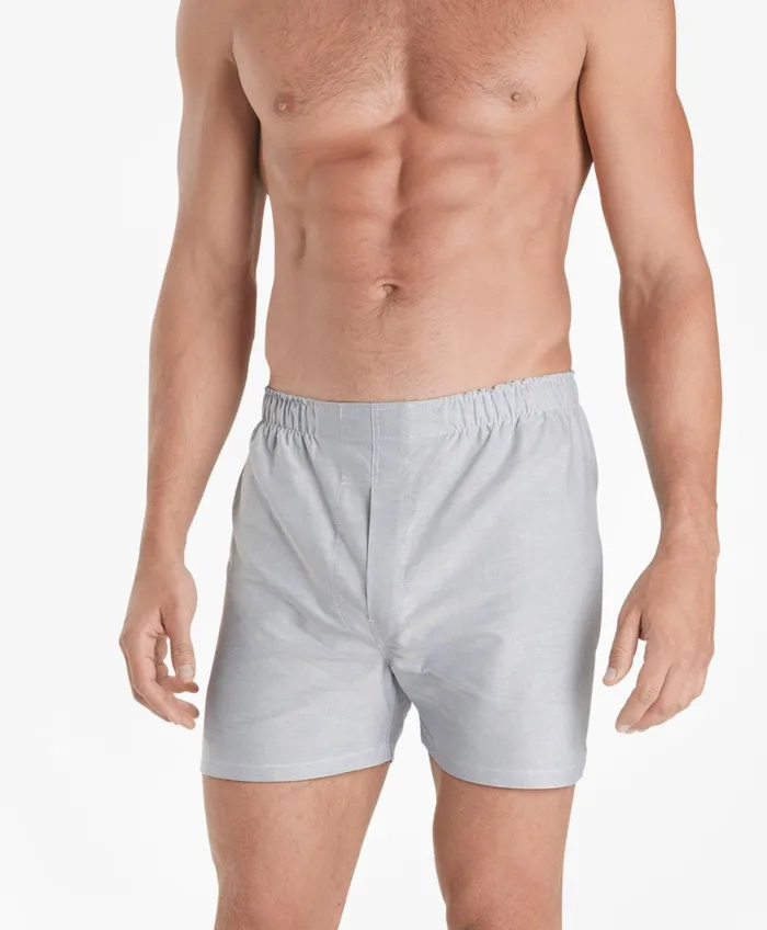 Men Traditional Fit Oxford Boxers Blue Brooks Brothers Underwear