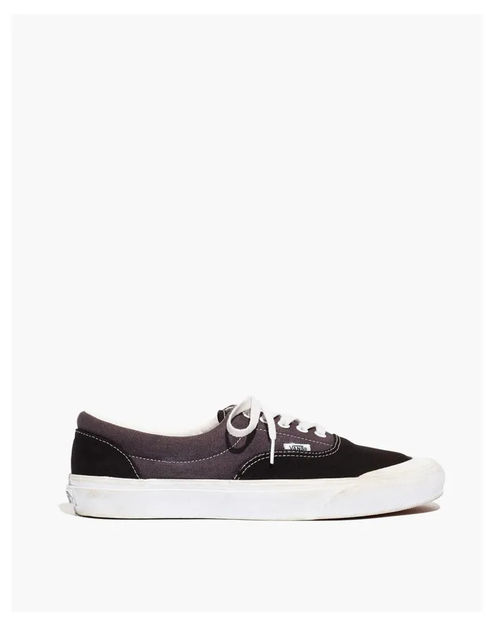 Men Vans Era TC Lace Up Sneakers In Canvas Black Madewell Sneakers