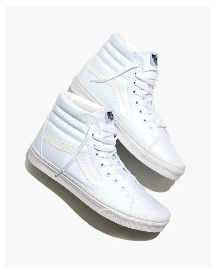 Men Vans Unisex Sk8 Hi High Top Sneakers In Canvas Eb3773 Madewell Sneakers Men Vans Unisex Sk8 Hi High Top Sneakers In Canvas Eb3773 Madewell Sneakers
