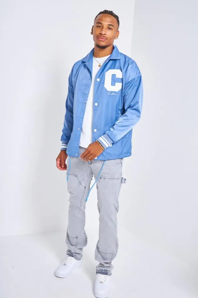 Men Veste Bleu Fonc Brode 034Couture034 Blue Brentiny Paris Jackets