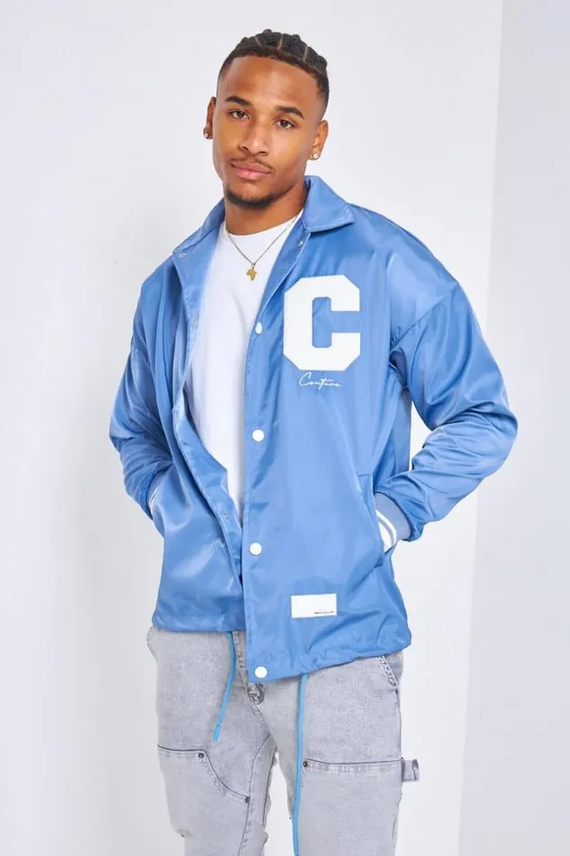 Men Veste Bleu Fonc Brode 034Couture034 Blue Brentiny Paris Jackets