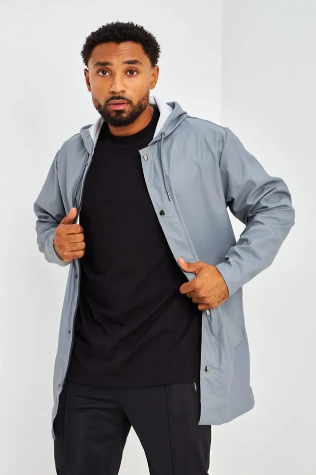 Men Veste MiLongue Gris Fonc Capuche En Simili Cuir Mat Grey Brentiny Paris Jackets Men Veste MiLongue Gris Fonc Capuche En Simili Cuir Mat Grey Brentiny Paris Jackets