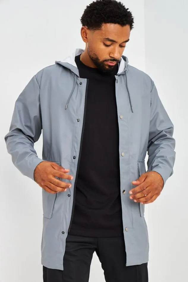Men Veste MiLongue Gris Fonc Capuche En Simili Cuir Mat Grey Brentiny Paris Jackets Men Veste MiLongue Gris Fonc Capuche En Simili Cuir Mat Grey Brentiny Paris Jackets