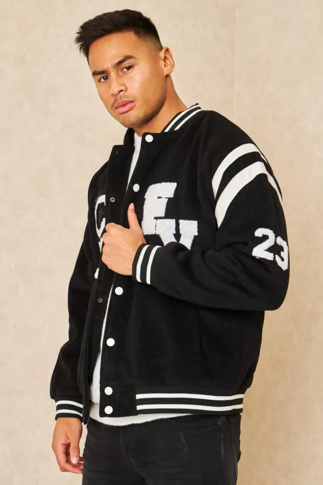 Men Veste Noire Inscriptions 034 Football Americain 034 Black Brentiny Paris Jackets Men Veste Noire Inscriptions 034 Football Americain 034 Black Brentiny Paris Jackets