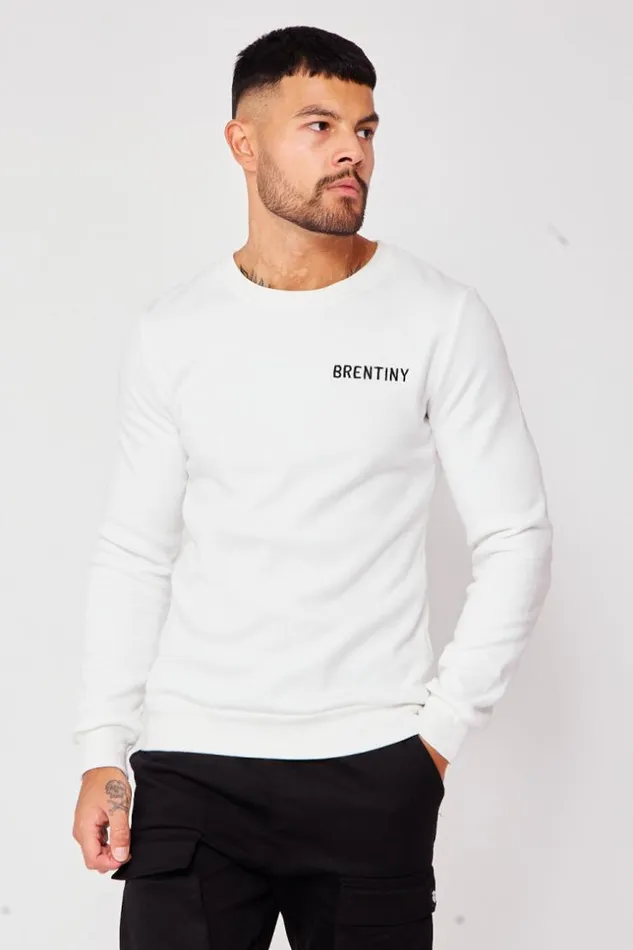 Men White Brentiny Sweatshirt White Brentiny Paris Sweatshirts and Pullovers