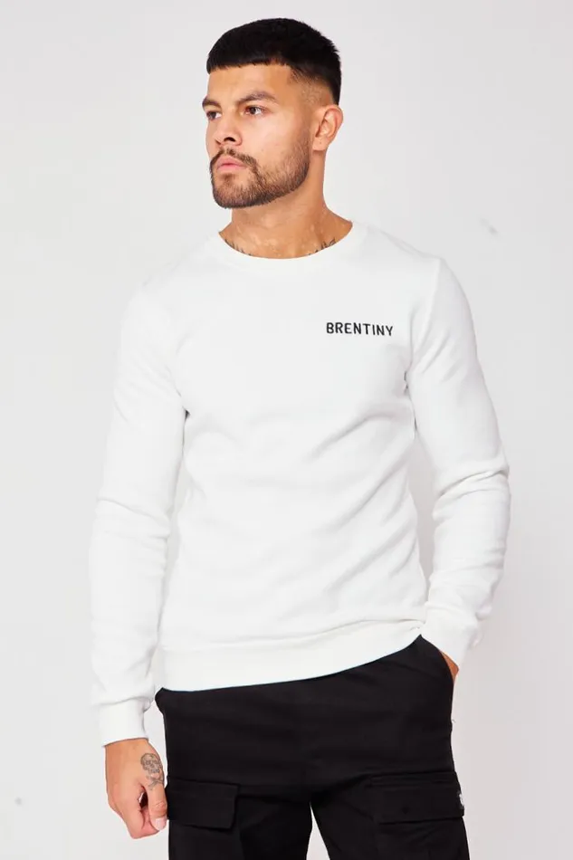 Men White Brentiny Sweatshirt White Brentiny Paris Sweatshirts and Pullovers