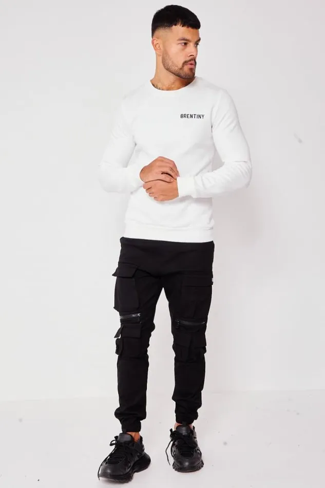 Men White Brentiny Sweatshirt White Brentiny Paris Sweatshirts and Pullovers