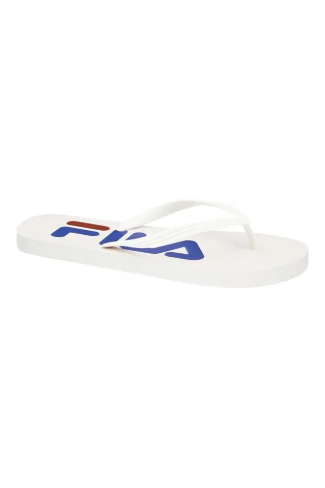 Men White Fila Troy Slipper Flip Flops Brentiny Paris Slides and Flip Flops