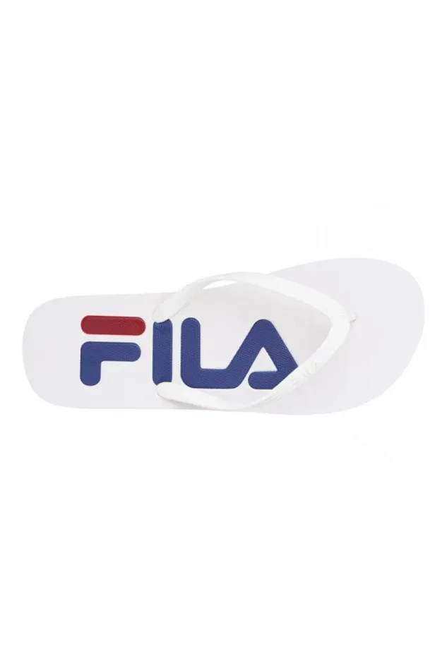 Men White Fila Troy Slipper Flip Flops Brentiny Paris Slides and Flip Flops