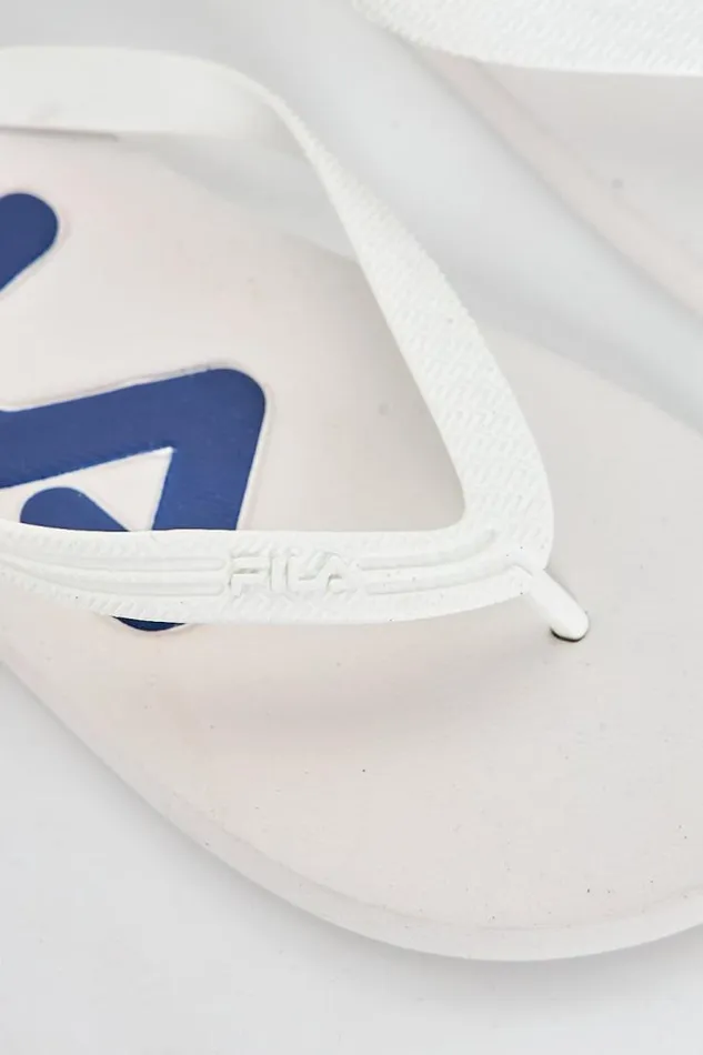 Men White Fila Troy Slipper Flip Flops Brentiny Paris Slides and Flip Flops