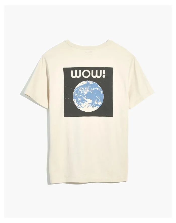Men X Real Fun Wow Earth Crewneck Tee Vintage Linen Madewell Tees Men X Real Fun Wow Earth Crewneck Tee Vintage Linen Madewell Tees
