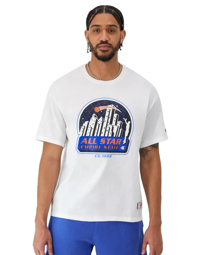 Midweight TShirt Empire State White Men Champion TShirts and Tops