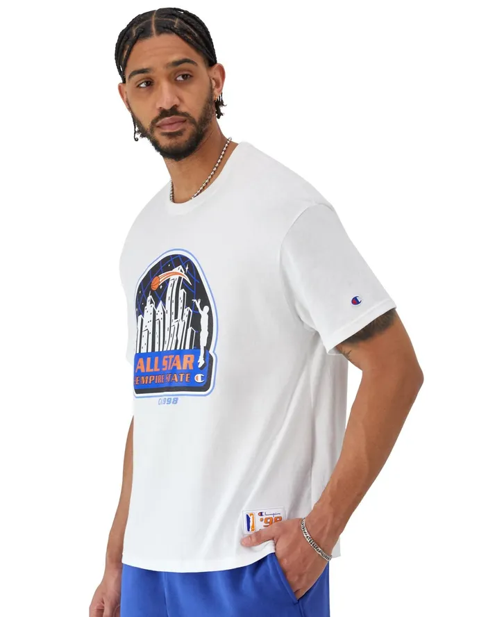 Midweight TShirt Empire State White Men Champion TShirts and Tops