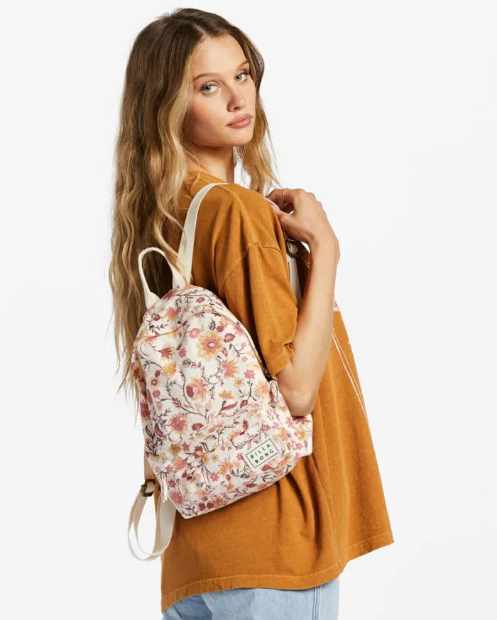 Mini Mama Canvas Backpack White Cap 1 Women Billabong Backpacks