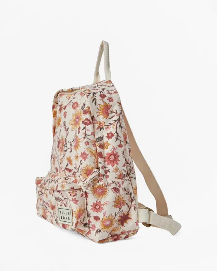Mini Mama Canvas Backpack White Cap 1 Women Billabong Backpacks