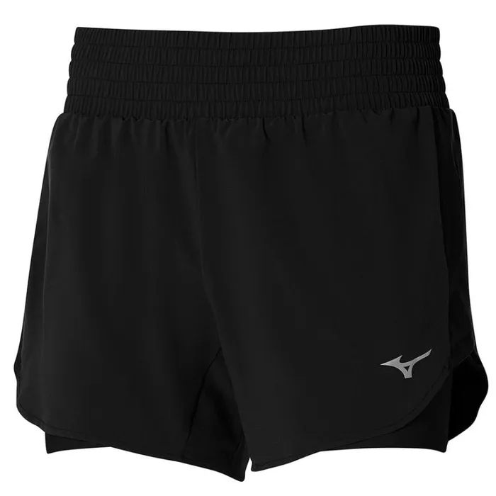 Mizuno 2in1 45 Short Black Women Shorts