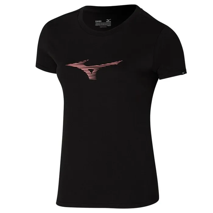 Mizuno Athletics RB Tee Black Women Tops