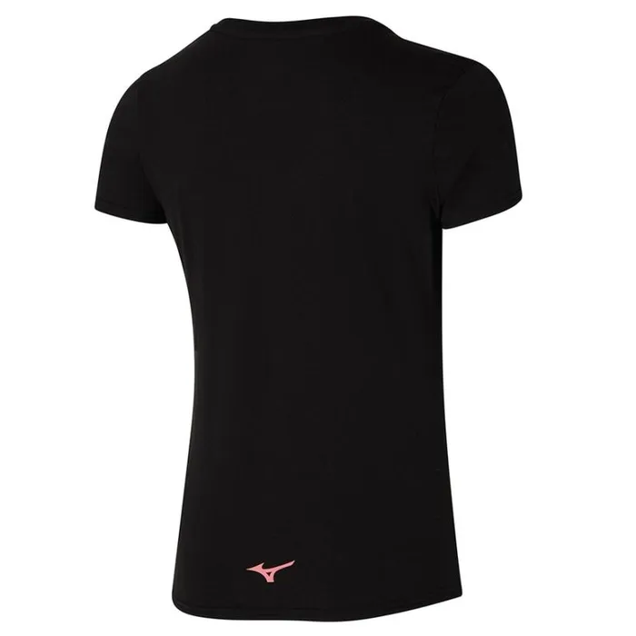 Mizuno Athletics RB Tee Black Women Tops Mizuno Athletics RB Tee Black Women Tops
