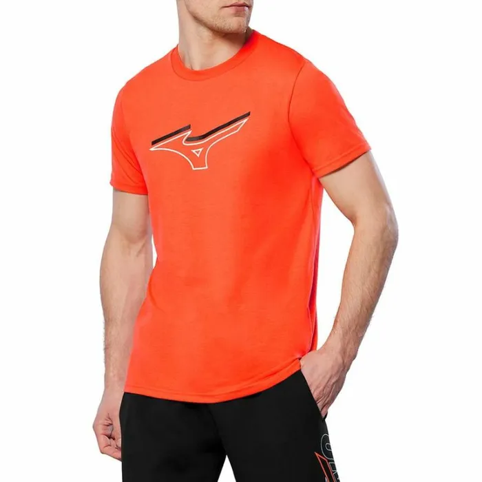 Mizuno Athletics RB Tee Nasturtium Men Athleticwear Mizuno Athletics RB Tee Nasturtium Men Athleticwear