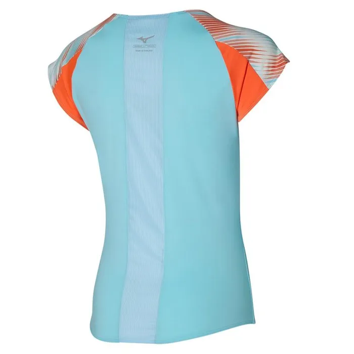 Mizuno Printed Tee Tanager Turquoise Women Tops Mizuno Printed Tee Tanager Turquoise Women Tops